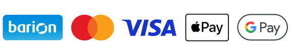 Barion Fizetés - Mastercard, Visa, Apple Pay, Google Pay